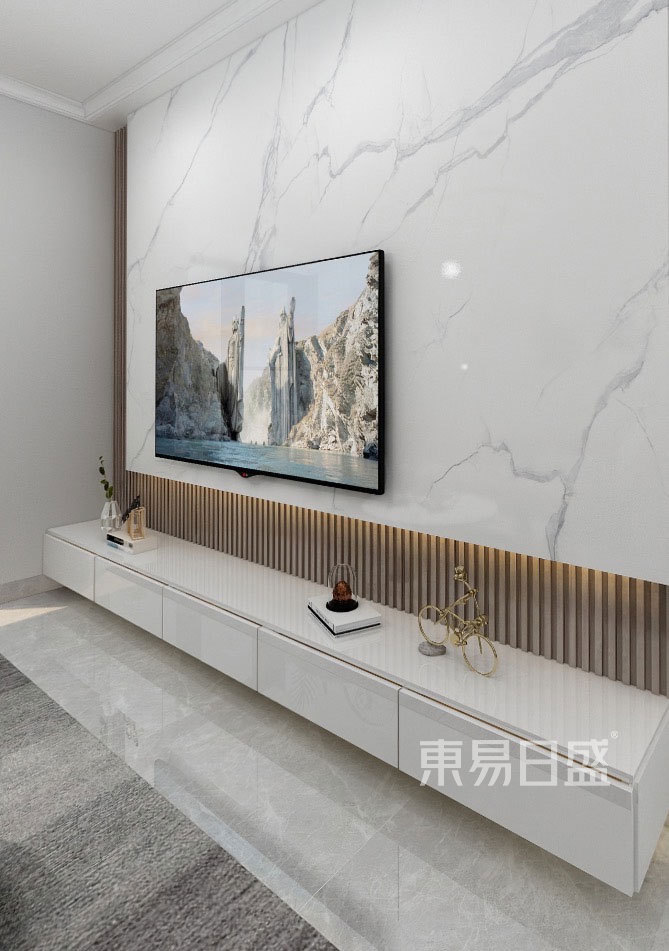 中海阳光玫瑰园 107平米二居室 现代简约风格户型解析