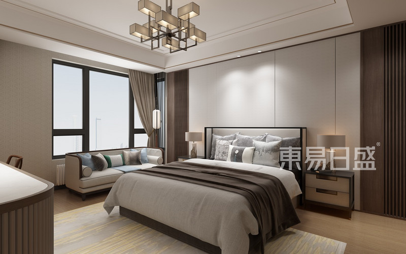 中建光谷之星-新中式风格-235㎡卧室装修