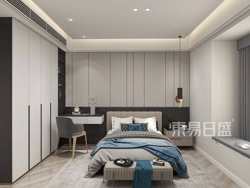 广州旧房翻新改造-主卧室装修效果图
