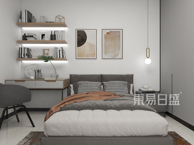 现代风格-次卧室装修效果图