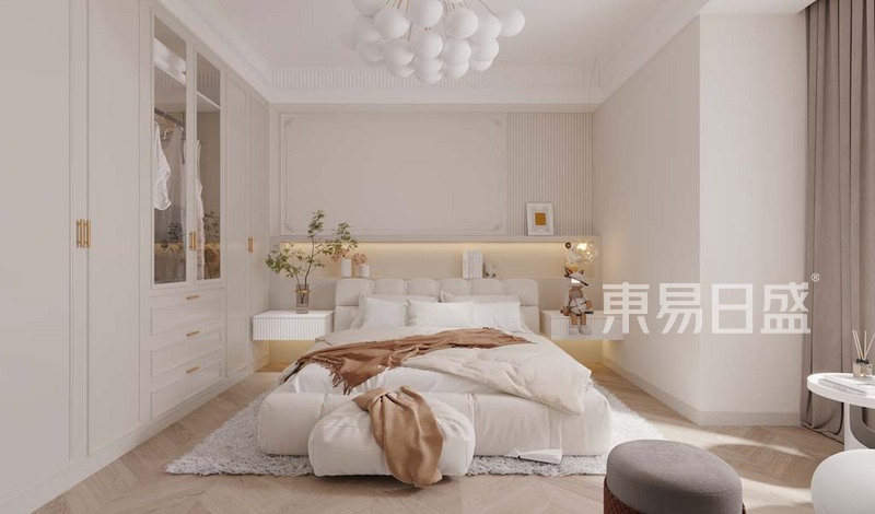林奥嘉园-88平米平层-现代法式风格-卧室