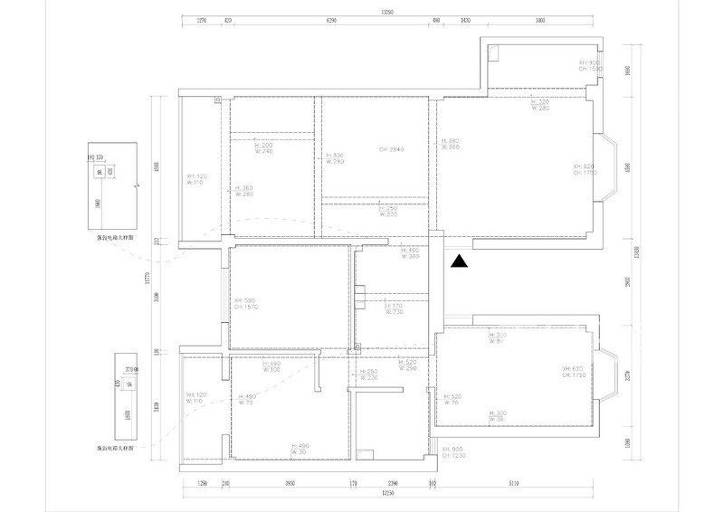 佳苑花园新房装修-170平米轻奢新中式风格-3室2厅2卫户型解析