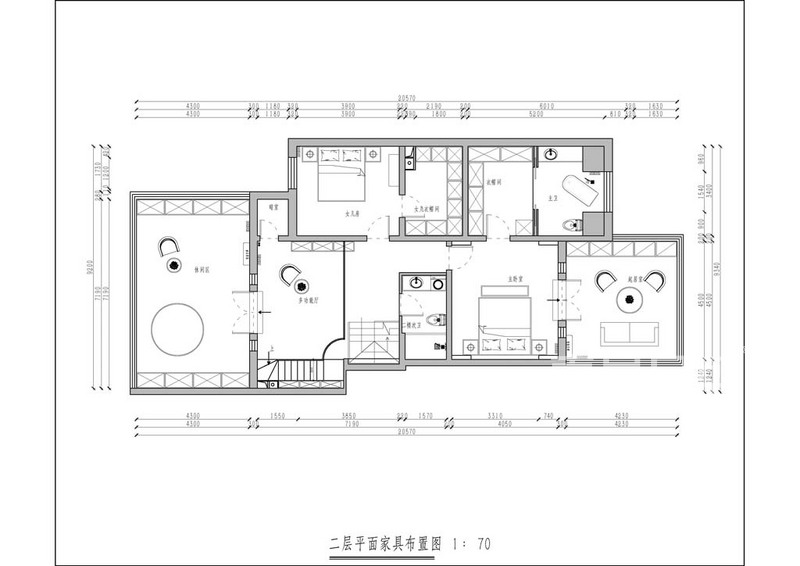 万泉新新家园-470平米复式-法式轻奢风格-户型图