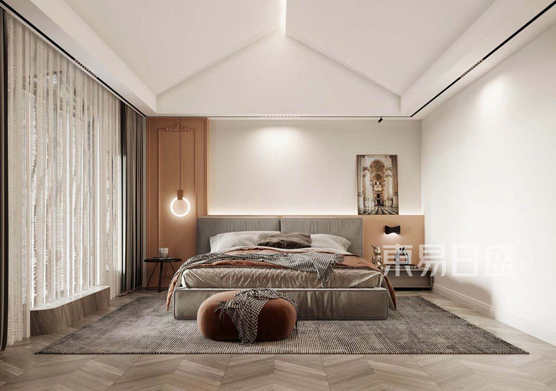 万泉新新家园-470平米复式-法式轻奢风格-卧室