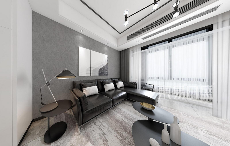 名城紫金轩-105平米现代极简风格-3室2厅2卫户型解析