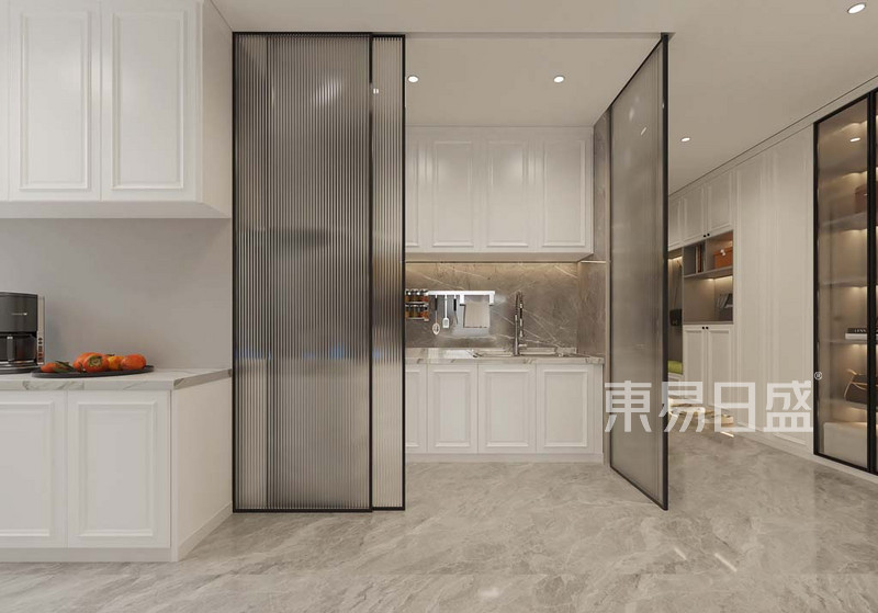 广泉家园-109平米平层-现代美式风格-厨房